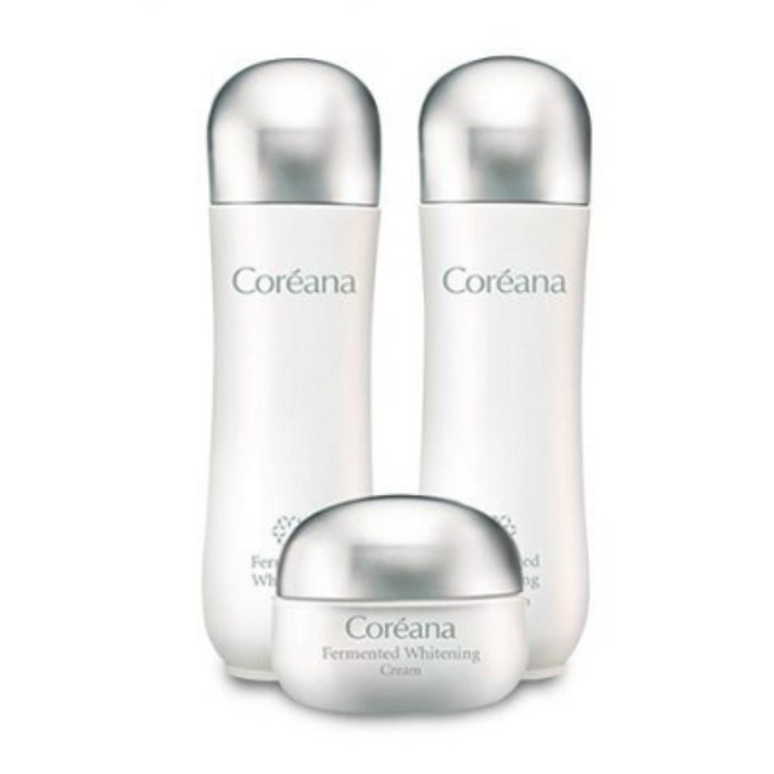 [쇼핑백증정/명절선물추천]코리아나 발효화이트닝 3종+화이트닝앰플50ml+스팟에센스20ml