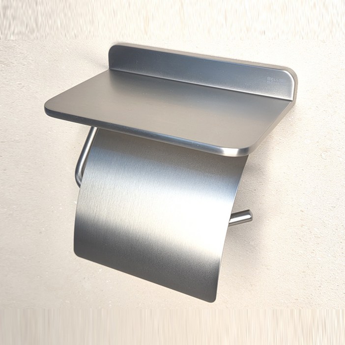 베르사츠 욕실 스텐 휴지걸이 교체 선반형 화장실걸이 거치대 악세사리 BSA-100, 1개, 스텐무광