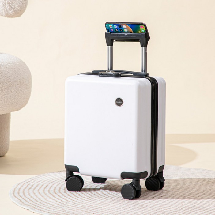 기내반입용 14인치 미니캐리어 소형 여행가방 학생용 휴대용 캐리어 보조가방 컵홀더폰거치대