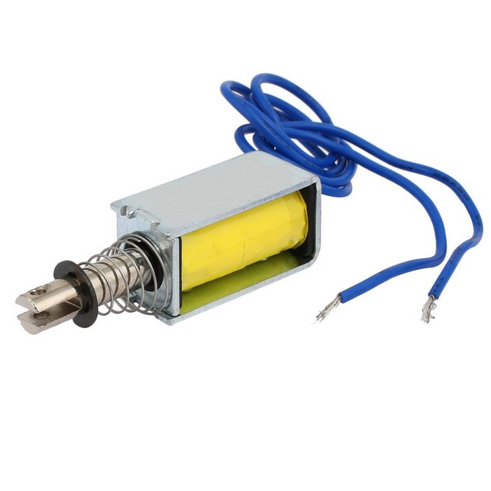 DC12V 풀타입 솔레노이드 전자석 액추에이터 모듈 스프링 복귀형 DC12V 풀타입 솔레노이드 전자석 액추에이터 모듈 스프링 복귀형