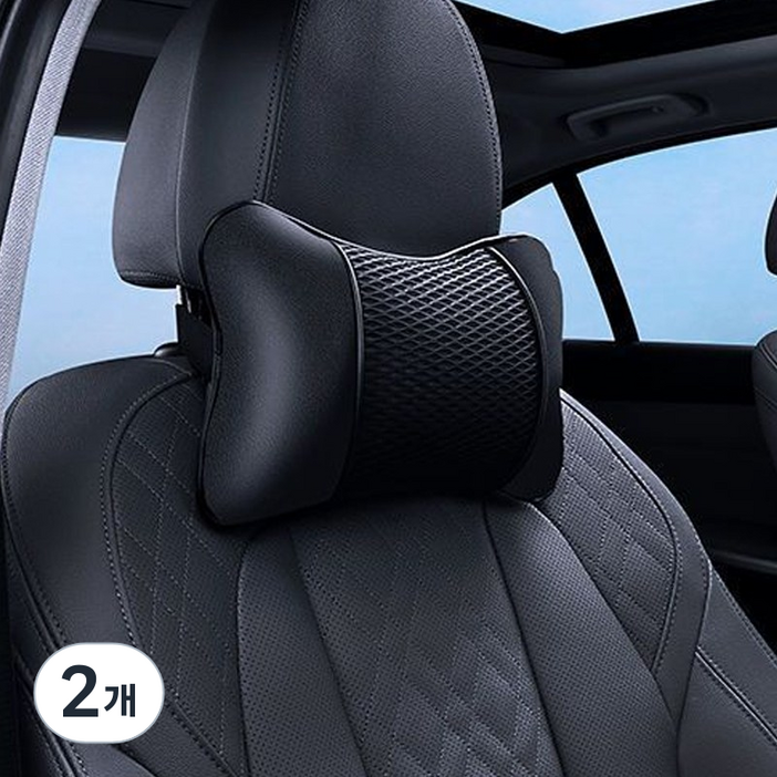 차량용 목베개,  통기성 가죽 차량용목쿠션, 고탄면 충전 자동차 목쿠션