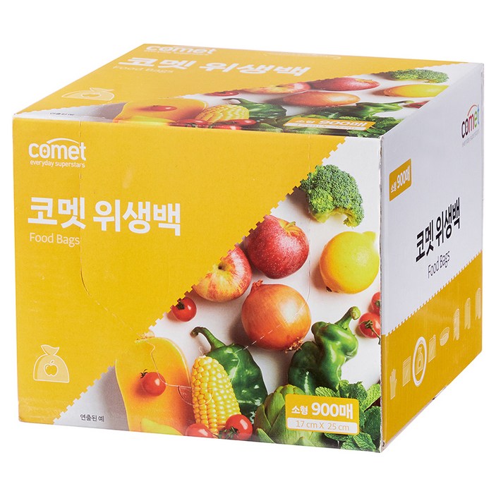 코멧 위생백 소형 17 x 25cm, 소S, 900개입, 1개