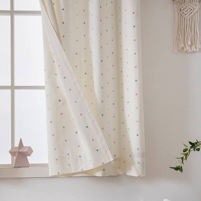 사라하우스 아이방 가리개 짧은창 핀형 커튼