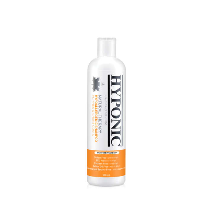 하이포닉 저자극 샴푸 어린강아지 앤 단모강아지용, 500ml, 1개