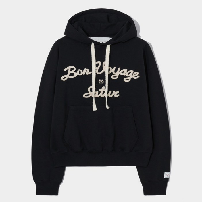 세터 남녀공용 로고 보야지 면 후드 티셔츠