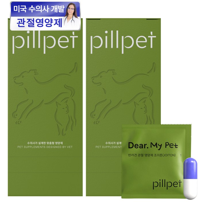 필펫 강아지 조이튼 영양제, 2개, 뼈관절강화, 30정