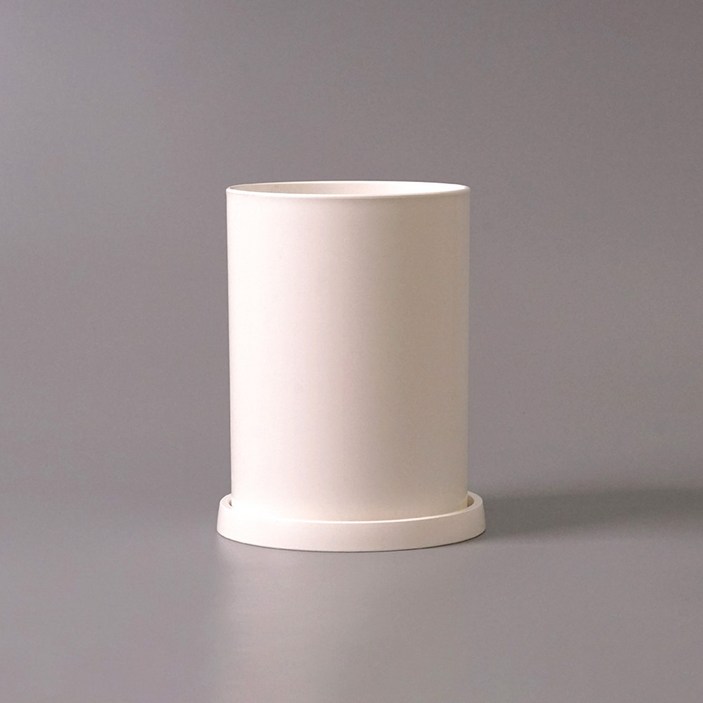 morningscent 인테리어 플라스틱 식물 분갈이 화분 + 받침 세트