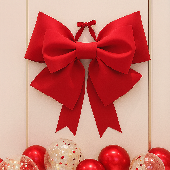 탐나마켓 초대형 리본, 무타공 고리 포함 DIY키트