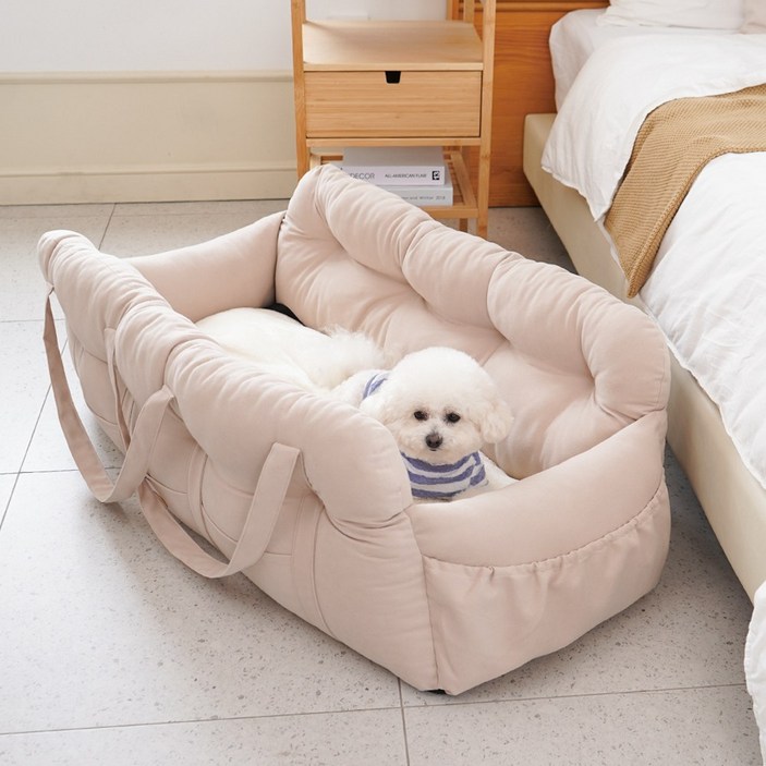 개과천선 하이브 강아지 카시트 드라이빙킷 차시트 이동장 외출 용품 다견다묘 풀커버 대형견