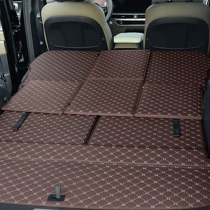 카니버스 더뉴 아이오닉5 차박 평탄화매트 퀄팅 가죽 연결 차량용 호환 매트