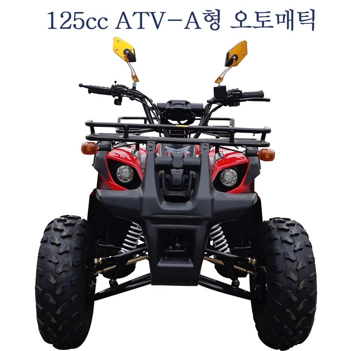 4륜오토바이 125cc A형 ATV 농업용/효도상품/ 사륜오토바이 /사발이, 빨강색, 125cc ATV -A형 사륜바이크