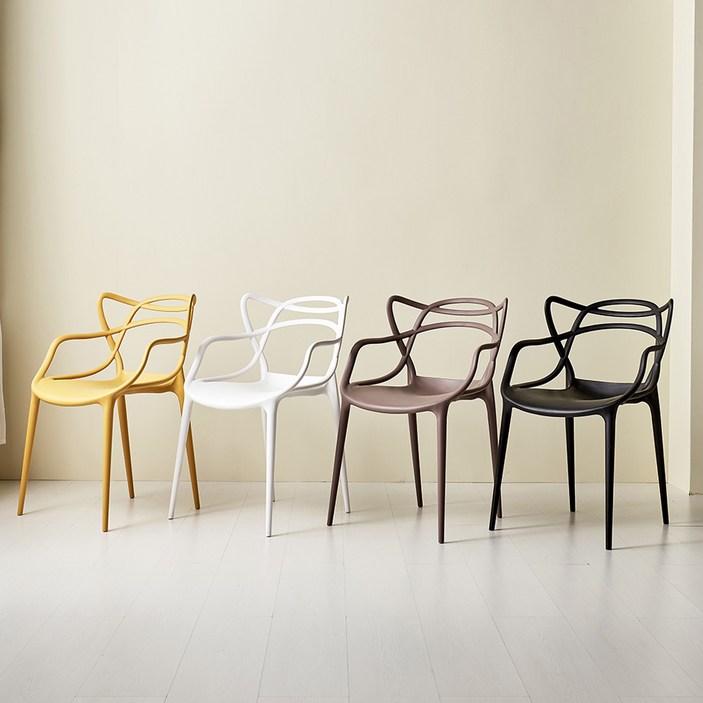 피카소가구 1+1 마스터체어 2p 플라스틱 식탁의자 사출 카페 화장대 인테리어 디자인 업소용, 화이트, 2개