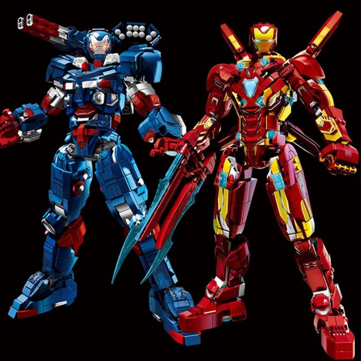 아이언맨 피규어 패트리어트 MK50 IRONMAN PATRIOT 호환블럭 중국레고 어벤져스 대형블록