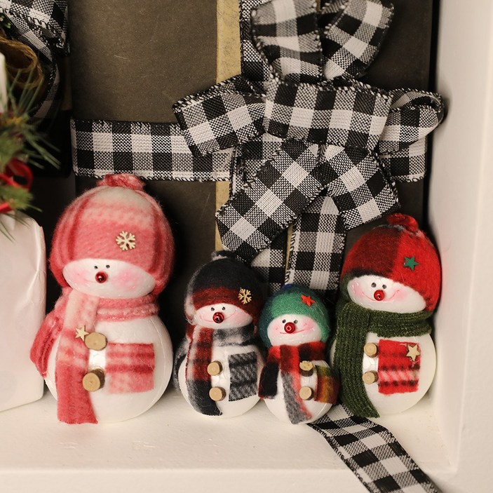 크리스마스 트리 장식 데코 꼬꼬마 눈사람 4p, 단품