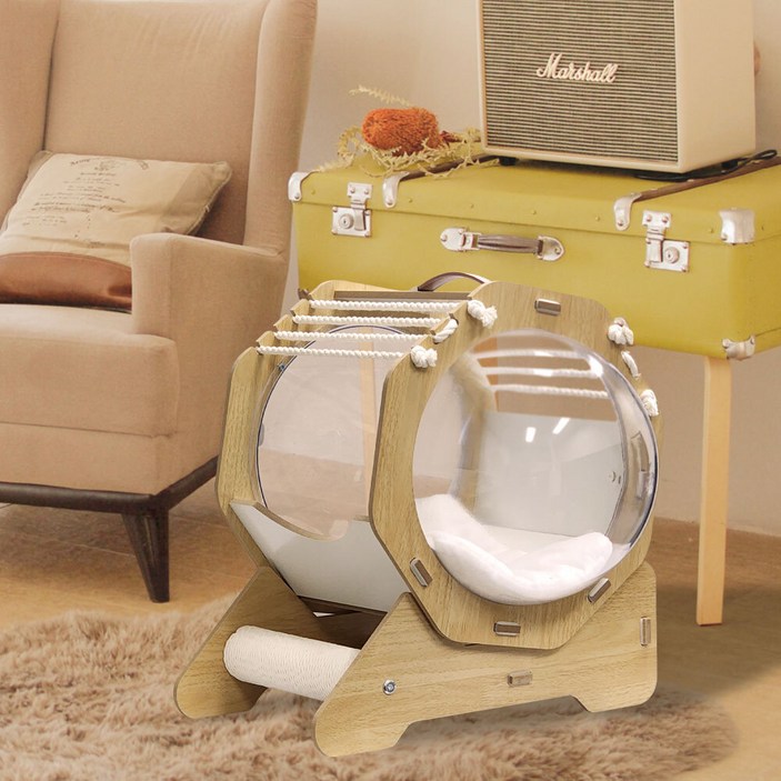 고양이 고양이숨숨집 강아지침대 숨숨집 원목