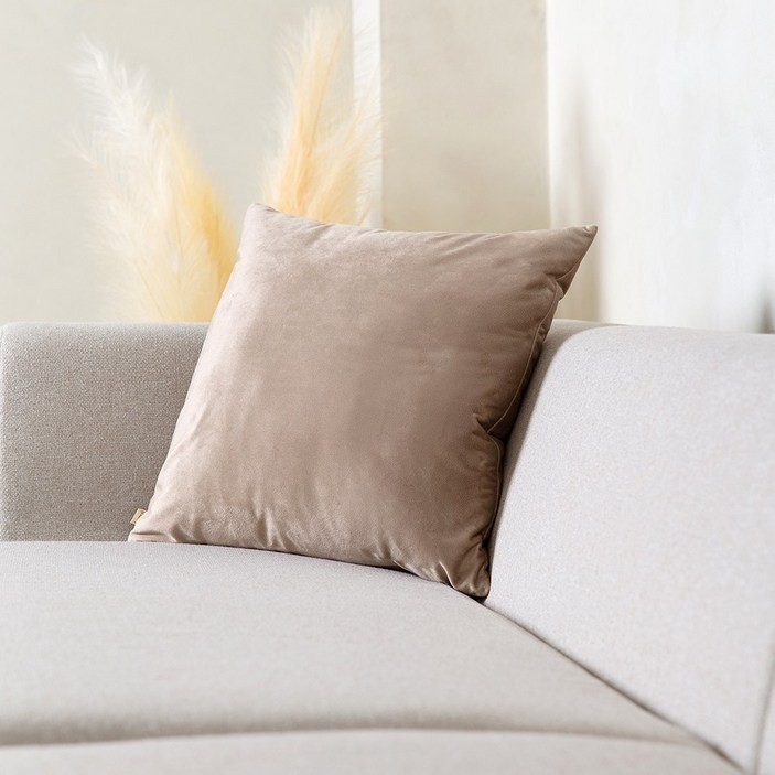 자누이 솔리드 벨벳 쿠션커버 쇼파 거실 인테리어 쿠션 (솜포함)