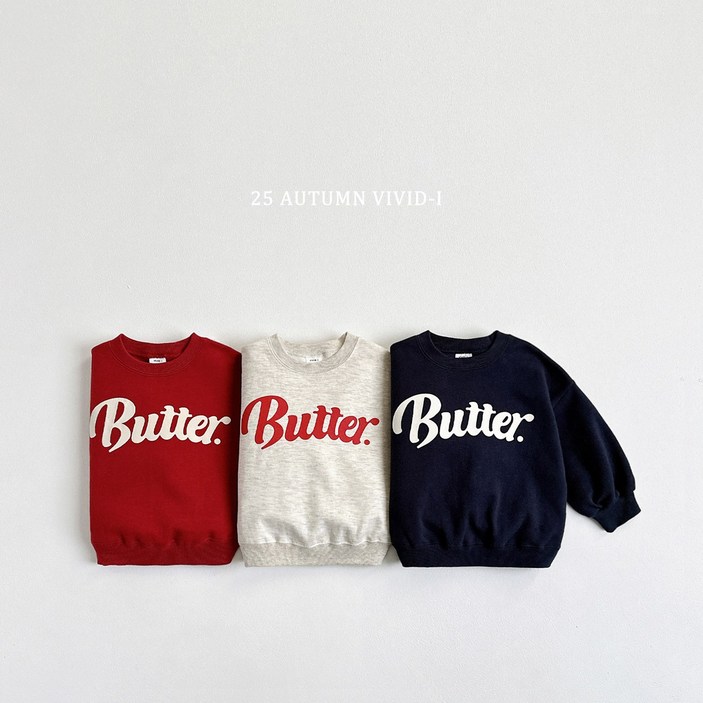 비비드아이 25가을 버터맨투맨 아기 유아 아동 키즈 주니어 여아 남아 아동복 티셔츠