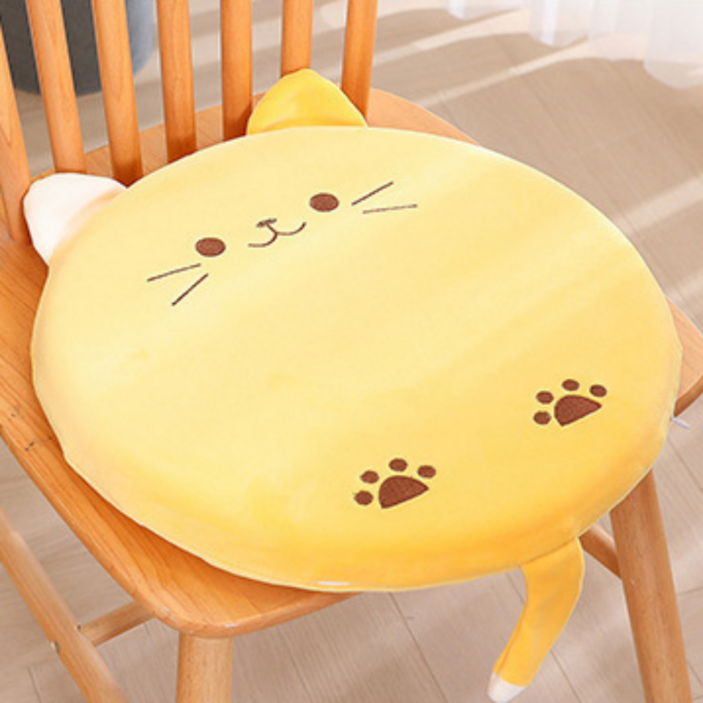 잼퍼니 귀여운 자수 고양이 메모리폼 방석