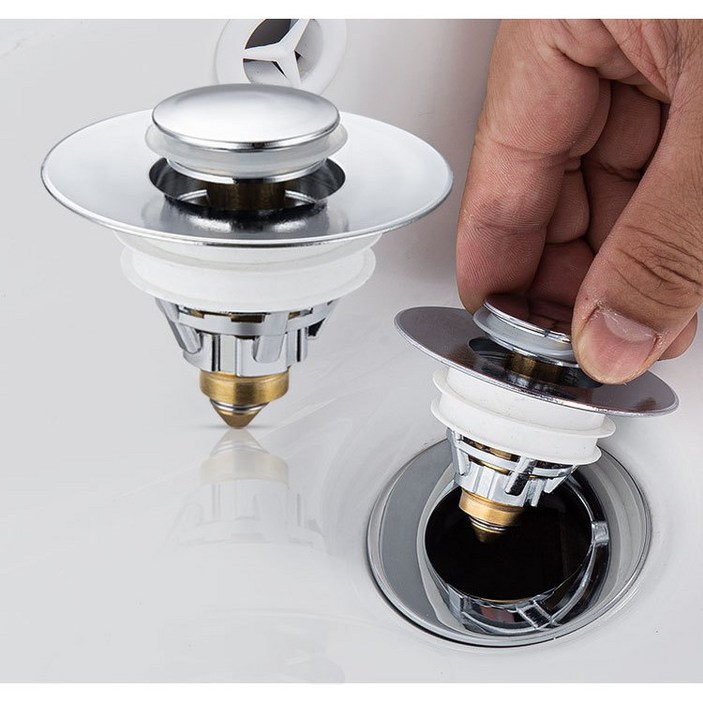 세면대트랩 2개1세트 물마개 팝업 세면대물마개 세면대마개