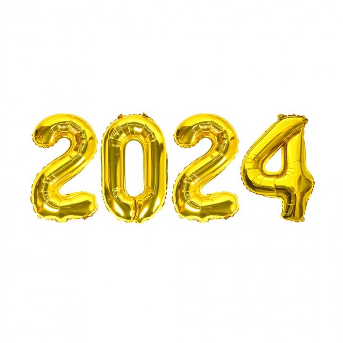숫자은박풍선(소)2024패키지(골드)