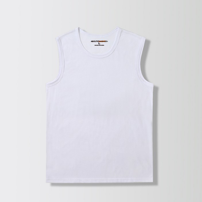 어바웃스탠다드 남성용 빅사이즈 머슬 민소매 면 런닝 L-9XL