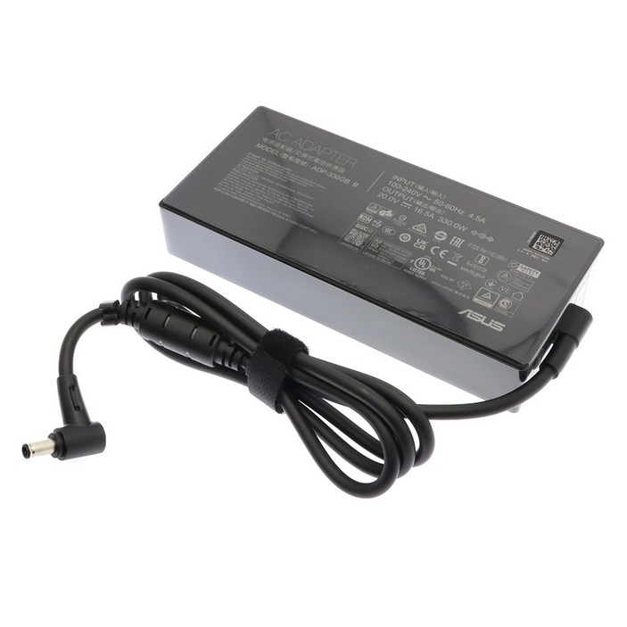 ASUS 정품 20V 16.5A 330W 노트북 ROG Strix G18 어댑터 충전기 케이블포함 외경 6.0mm ADP-330GB B, 1개