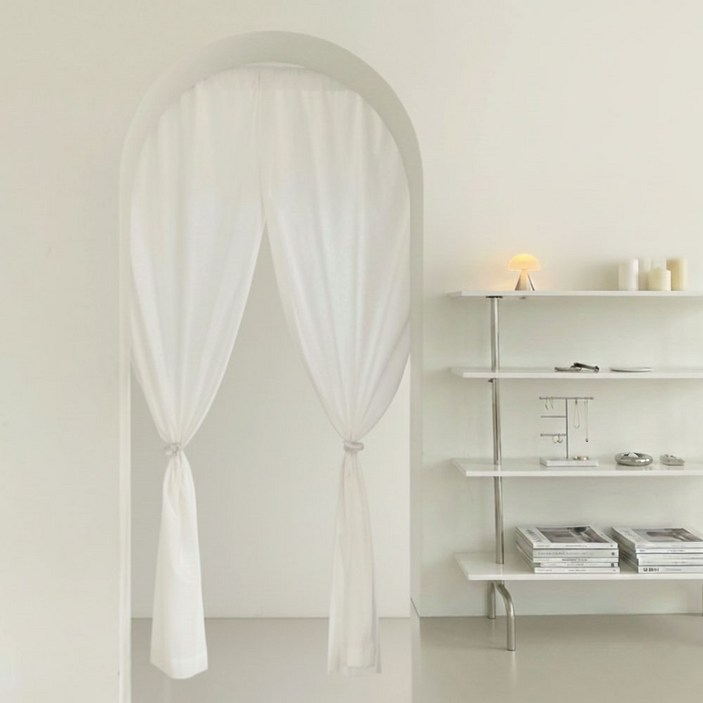 유스몰 광목 가리개커튼 도어 베란다 가리개 봉집형