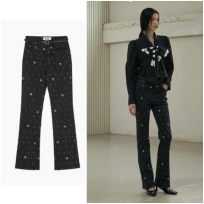 에고이스트 큐빅밸티드 로고패턴데님팬츠 ( EP4DP961)_DG