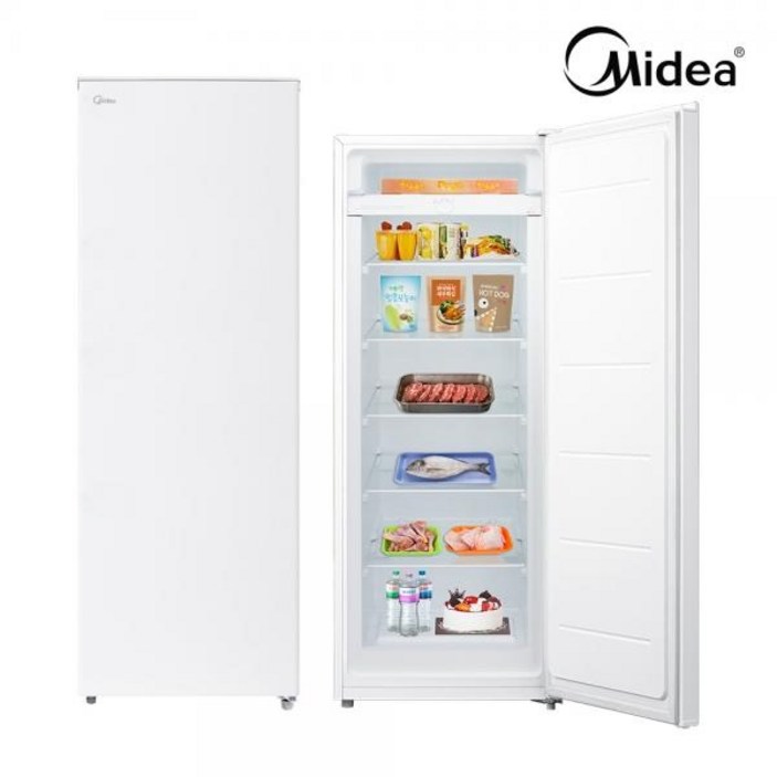 냉장고가격 [미디어] Midea 스탠드냉동고 CF-W201L / 냉동고 / 성에방지 / 201L / 화이트 [자가설치/택배발송]