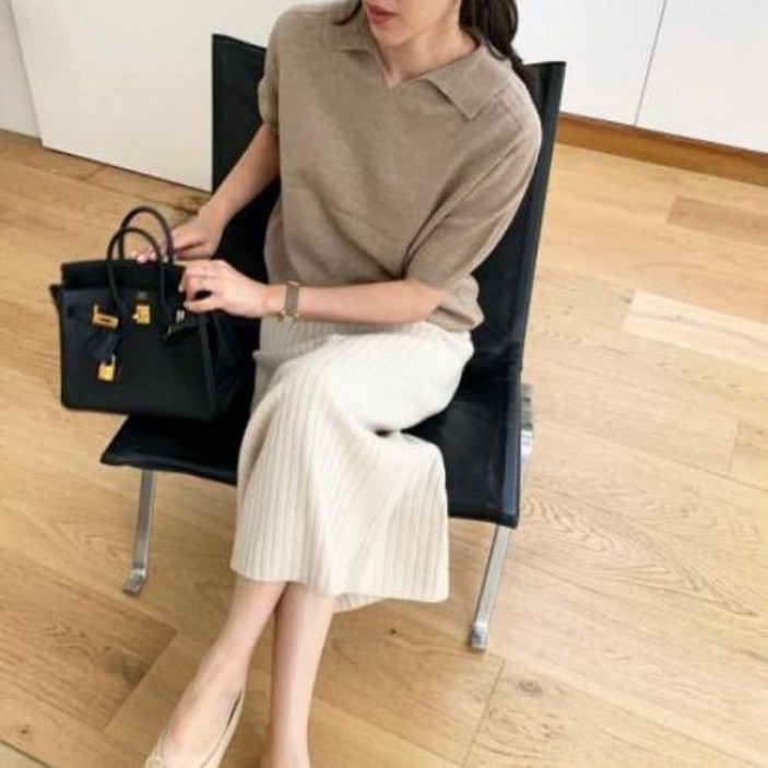 보웬 홀가 울100 카라 니트