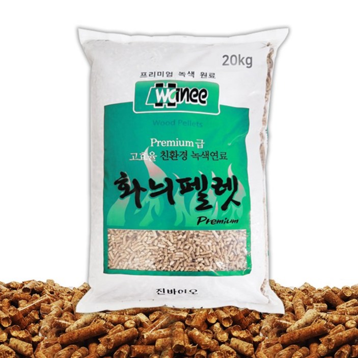 화니 목재펠렛 우드펠릿 연료 난로 10kg 20kg 무료배송, 10kg, 1개