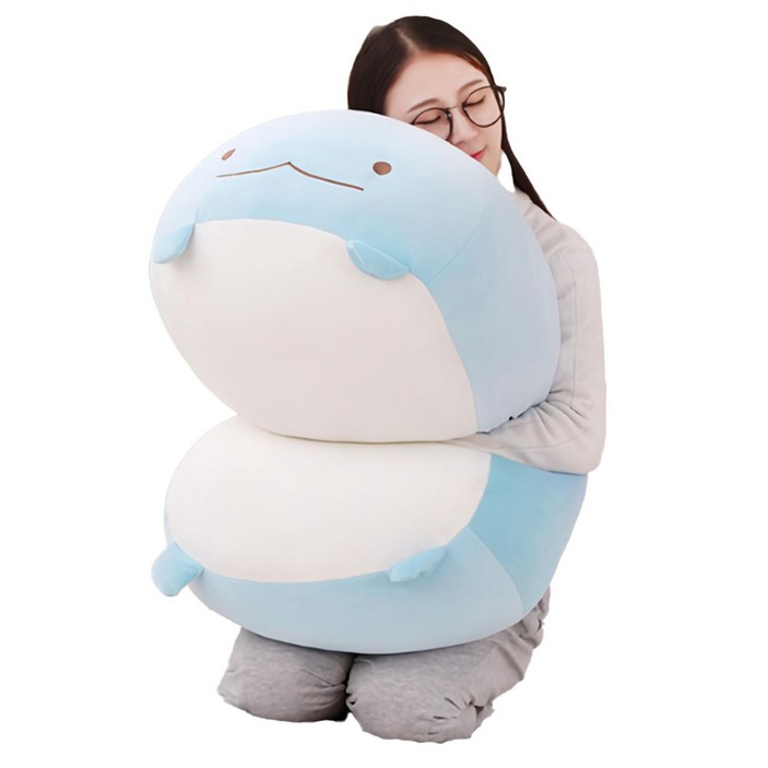 당일발송 대형 파란뚱이 모찌 대형인형 애착 안고자는 인형 바디필로우