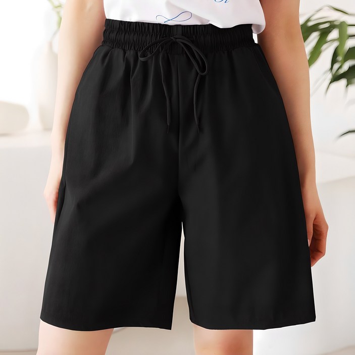 인디오 11 여성용 아이스 쿨링 스판 밴딩 5부 팬츠 NSU2005