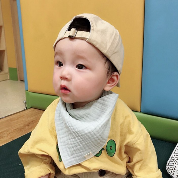 꿈꾸는두부 남아용 삼중거즈 스카프빕 3종세트