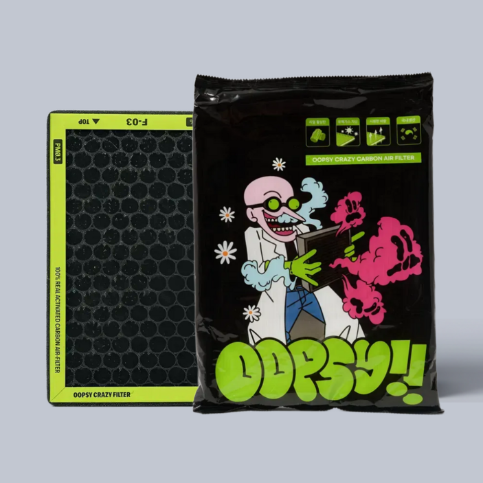 웁시 0.3PM 차량용 리얼 활성탄 에어컨 필터, 1개, F14