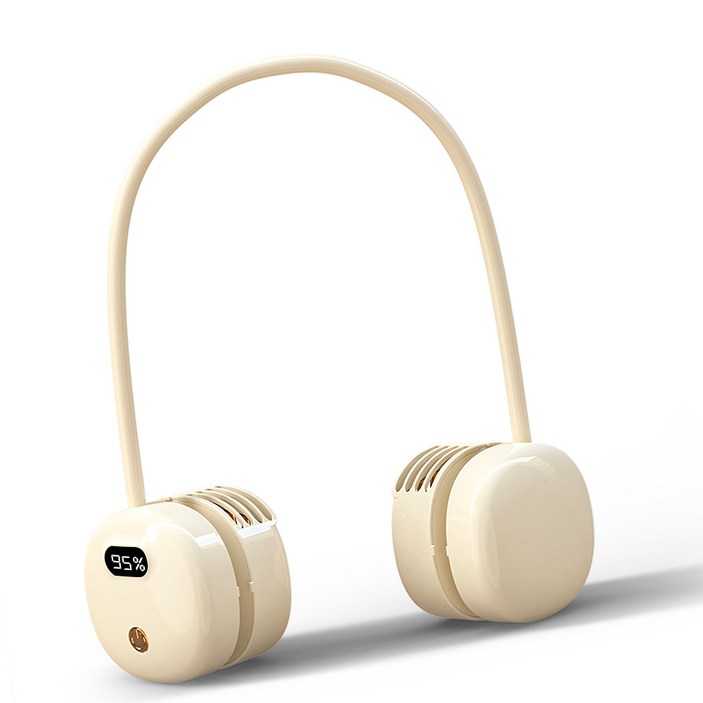 휴대용 넥밴드 선풍기 저소음 미니 목선풍기 캠핑 넥선풍기