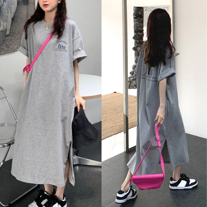 핏몬 여성 빅사이즈 찰랑 박시 롱 원피스 5종