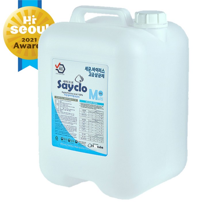 세이크로 바이러스 세균 살균소독제 20L 업소용 대용량 1개, 20L, 1개