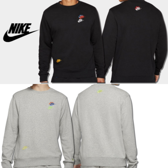 [당일발송] 나이키 NIKE 멀티로고 스우시 맨투맨 티셔츠 긴팔티 스포네틱 양말