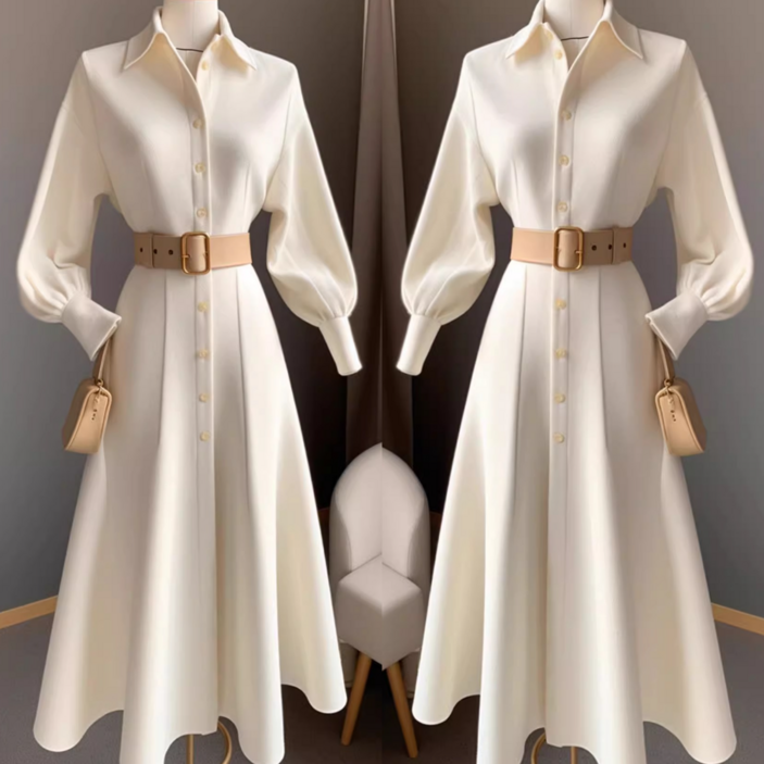 Asure 여성 원피스 셔츠 원피스 하객룩 출근룩