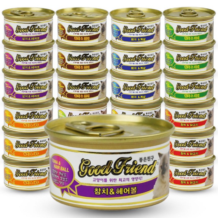 굿프랜드 고양이캔 콤보 85g x 24개, 85g, 24개