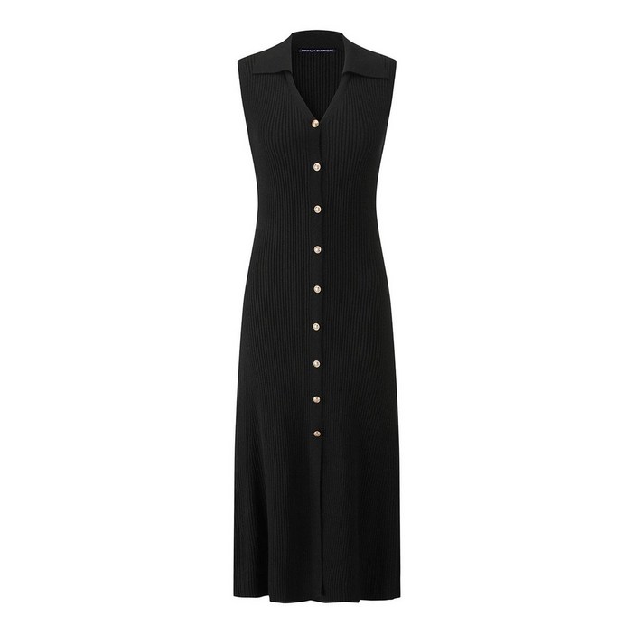 미니멈에브리데이 미니멈 에브리데이 골지 카라 슬림핏 민소매 원피스 EB3OW014D