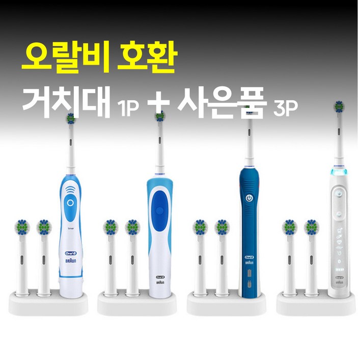 MSMULTIVERSE 전동 칫솔을 부탁해 꾸안꾸 필수품 욕실 수납 커버  홀더 거치대 세트