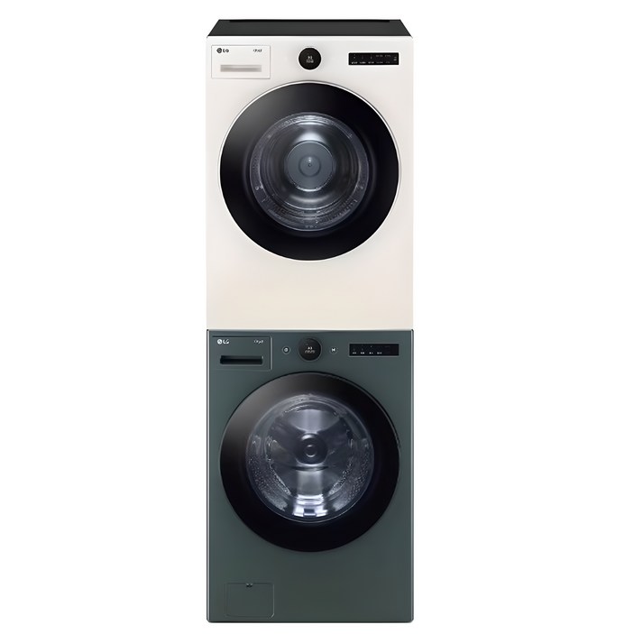 [10% 환급가전] LG전자 트롬 드럼세탁기 + 건조기 + 스태킹키트 FX24GNG-ENE 24kg + 20kg 세트 방문설치