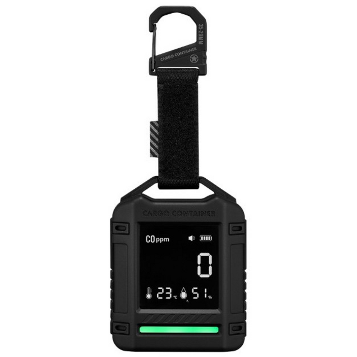 카고컨테이너 캠핑 일산화탄소 경보기 감지기 CO체커 세이프 CO 디텍터, 블랙, 1개