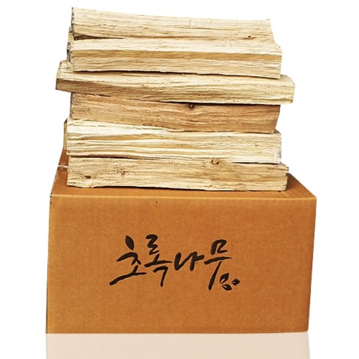초록나무 참나무장작 표준목, 1박스, 20kg, 1개 초록나무 참나무장작 표준목, 1박스, 20kg, 1개