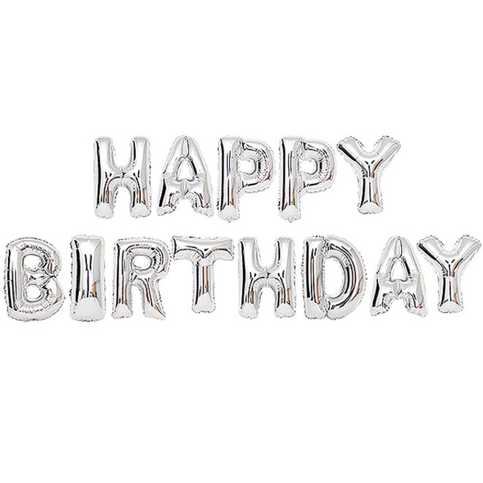 알파벳은박풍선세트 HAPPY BIRTHDAY 은박만발송