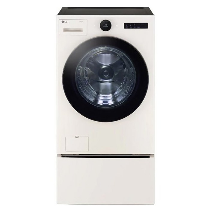 [10% 환급가전] LG전자 트롬 오브제컬렉션 세탁기 + 미니워시 FG21ENX 21kg + 4kg 세트 방문설치