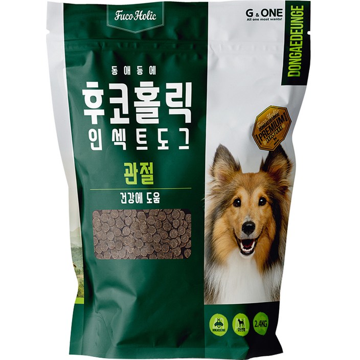 후코홀릭 전연령 도그 프리미엄 관절 소프트사료, 곤충, 2.4kg, 1개