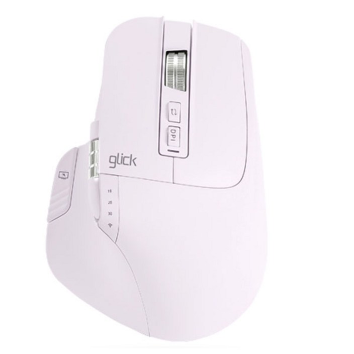 지클릭커 오피스프로 휠 버티컬 인체공학 충전식 무소음 유무선 마우스, GCLIKER OFFICEPRO WHEELMASTER, 퍼플